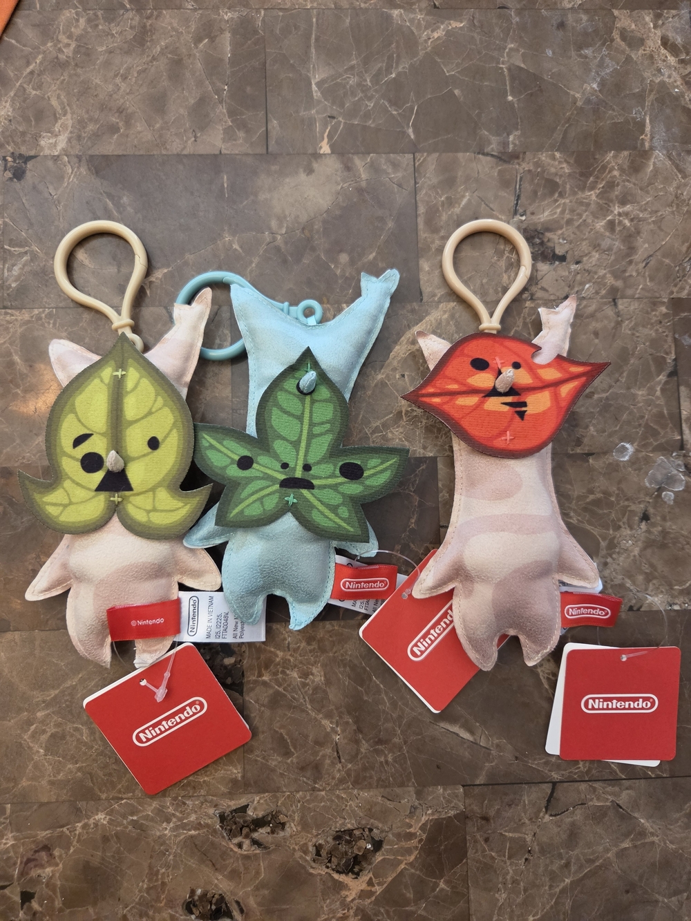 Nintendo The Legend of Zelda Korok Plush Keyring Lot of 3, New